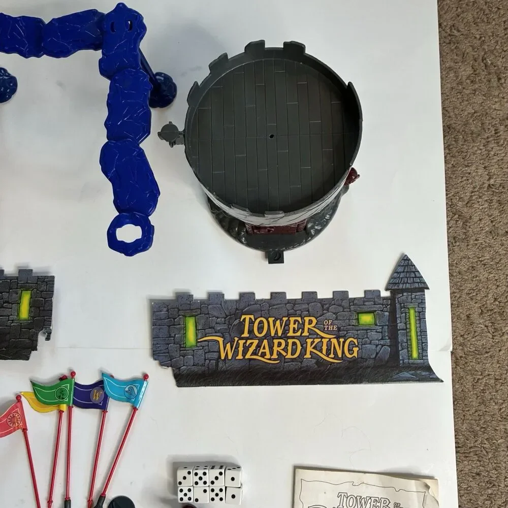 Tower of the Wizard King Parker Brothers 1993 Tower Game Figures Parts Pieces